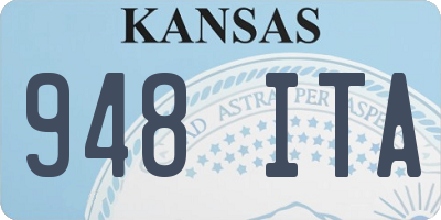 KS license plate 948ITA