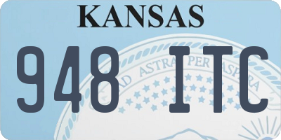 KS license plate 948ITC