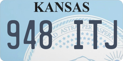 KS license plate 948ITJ