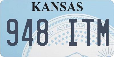 KS license plate 948ITM