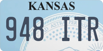 KS license plate 948ITR