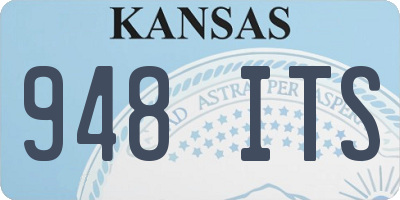 KS license plate 948ITS