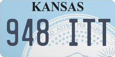 KS license plate 948ITT