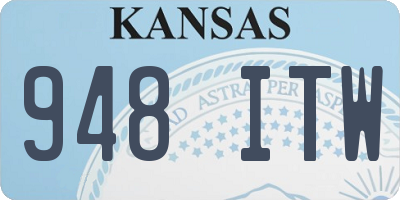 KS license plate 948ITW
