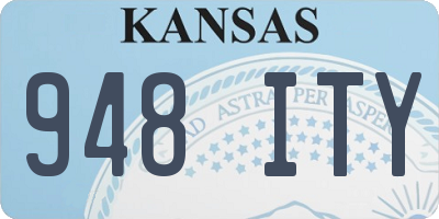 KS license plate 948ITY