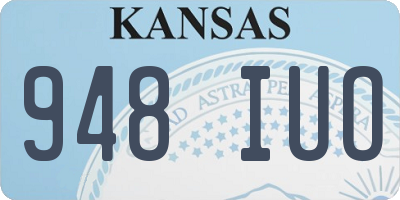 KS license plate 948IUO