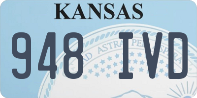 KS license plate 948IVD