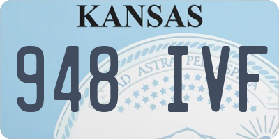 KS license plate 948IVF