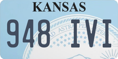 KS license plate 948IVI