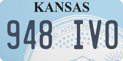 KS license plate 948IVO