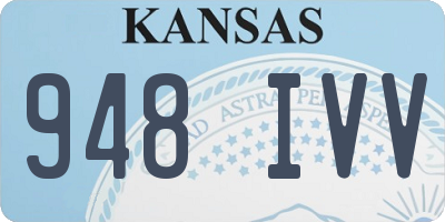 KS license plate 948IVV