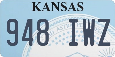 KS license plate 948IWZ