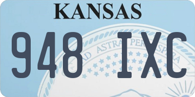KS license plate 948IXC