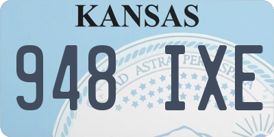 KS license plate 948IXE