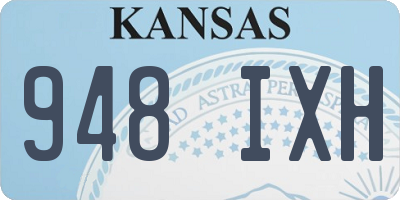 KS license plate 948IXH