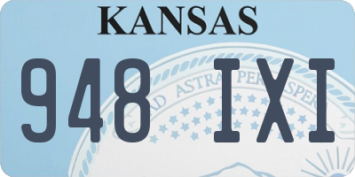 KS license plate 948IXI