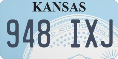 KS license plate 948IXJ