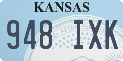 KS license plate 948IXK