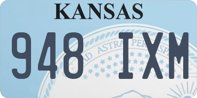 KS license plate 948IXM