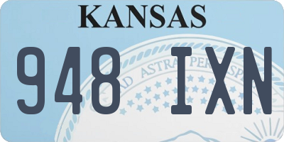 KS license plate 948IXN