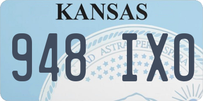 KS license plate 948IXO