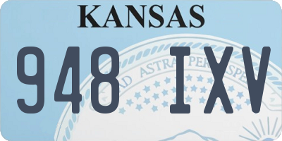 KS license plate 948IXV