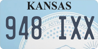 KS license plate 948IXX