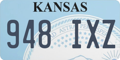 KS license plate 948IXZ