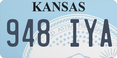 KS license plate 948IYA
