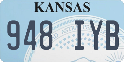 KS license plate 948IYB