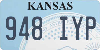 KS license plate 948IYP