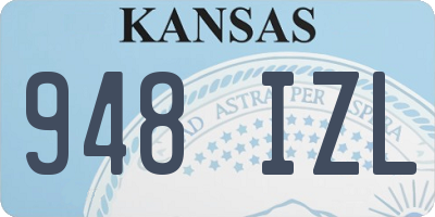 KS license plate 948IZL