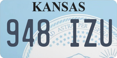 KS license plate 948IZU