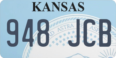 KS license plate 948JCB