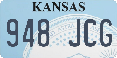 KS license plate 948JCG