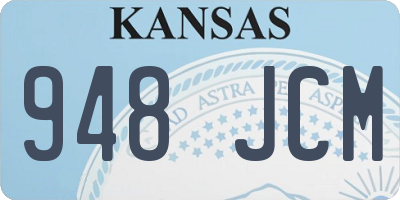 KS license plate 948JCM