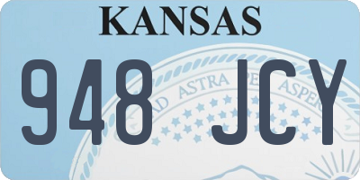 KS license plate 948JCY