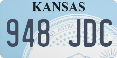 KS license plate 948JDC