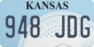 KS license plate 948JDG