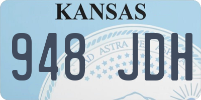 KS license plate 948JDH