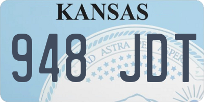 KS license plate 948JDT