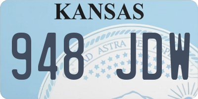 KS license plate 948JDW