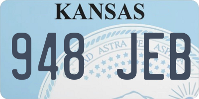 KS license plate 948JEB