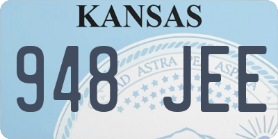 KS license plate 948JEE