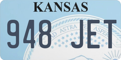 KS license plate 948JET