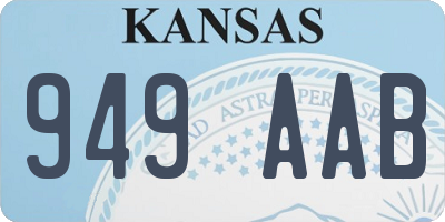 KS license plate 949AAB