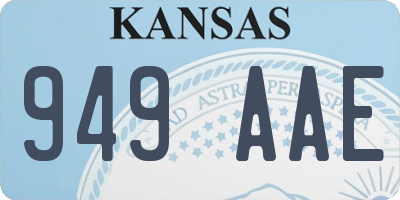 KS license plate 949AAE