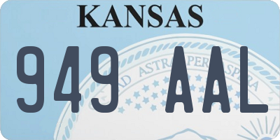 KS license plate 949AAL