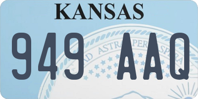 KS license plate 949AAQ