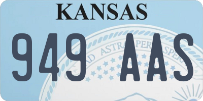 KS license plate 949AAS